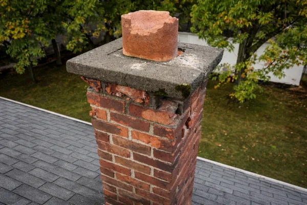 Broken chimney