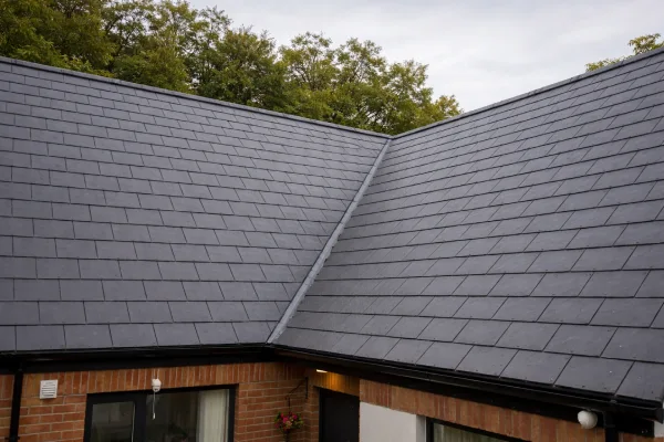 New slate roof
