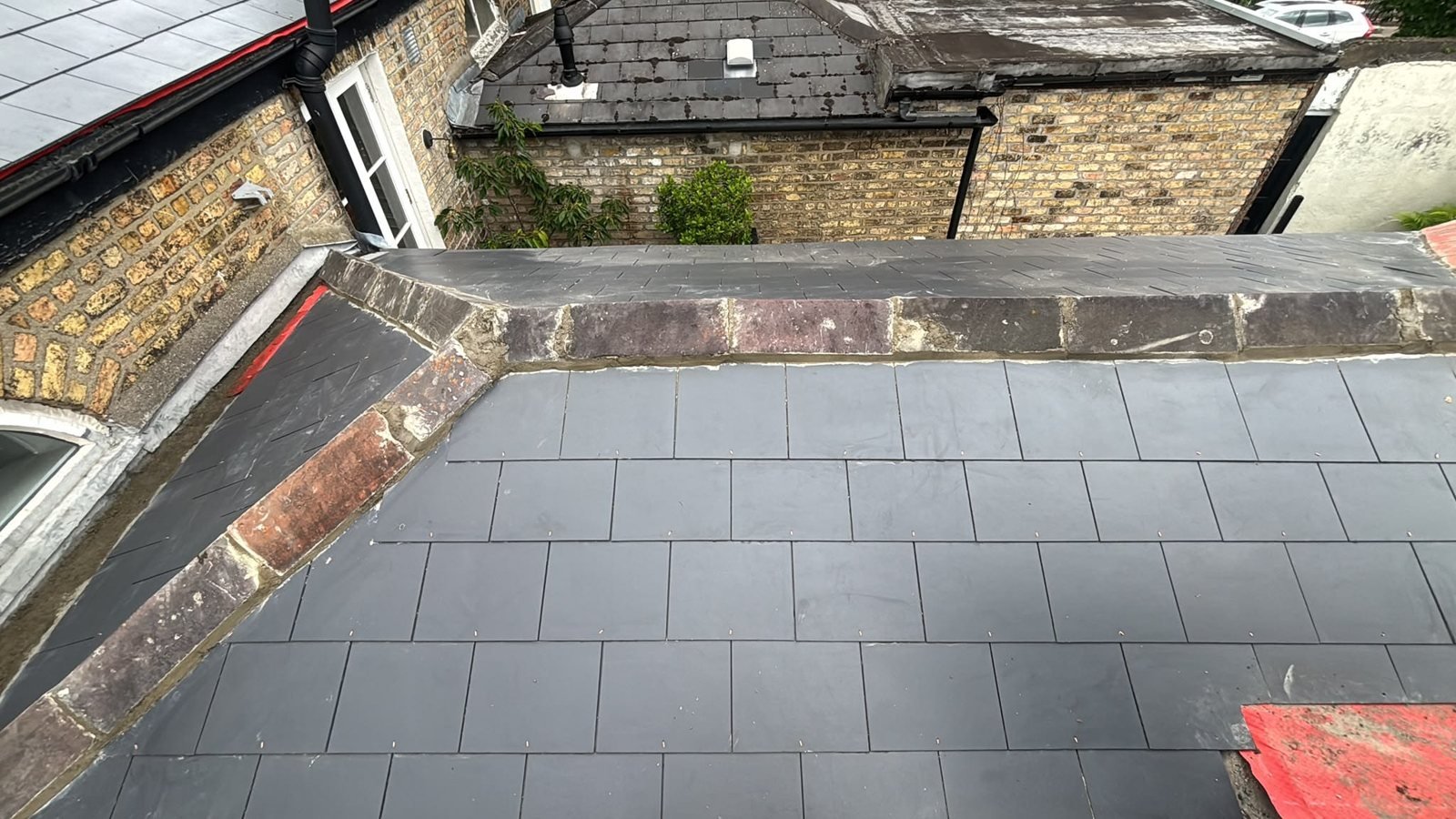 Completed slate roof section, Dublin