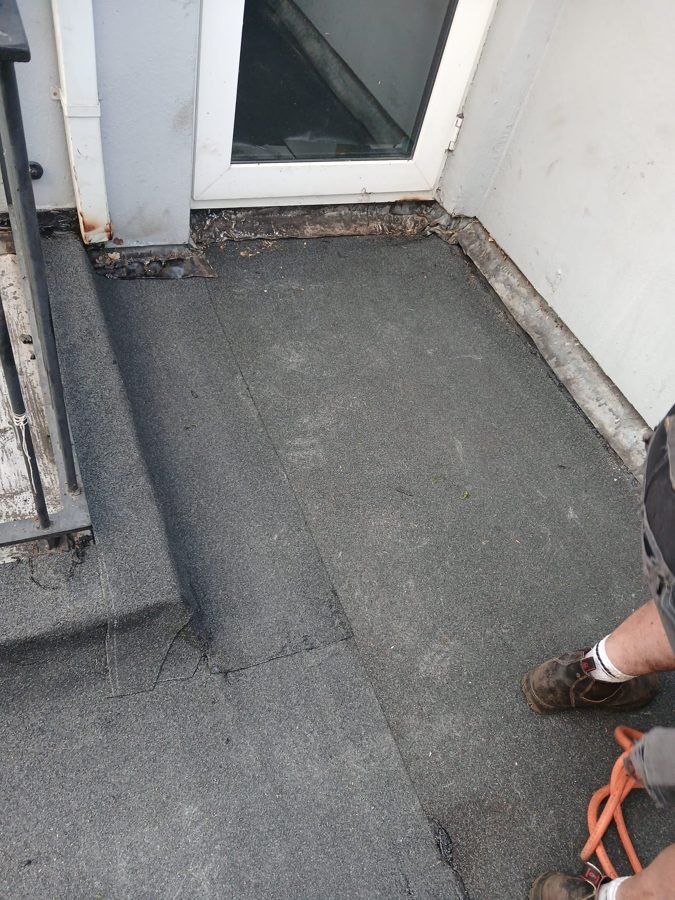 Finished new felt flat roof, Dublin